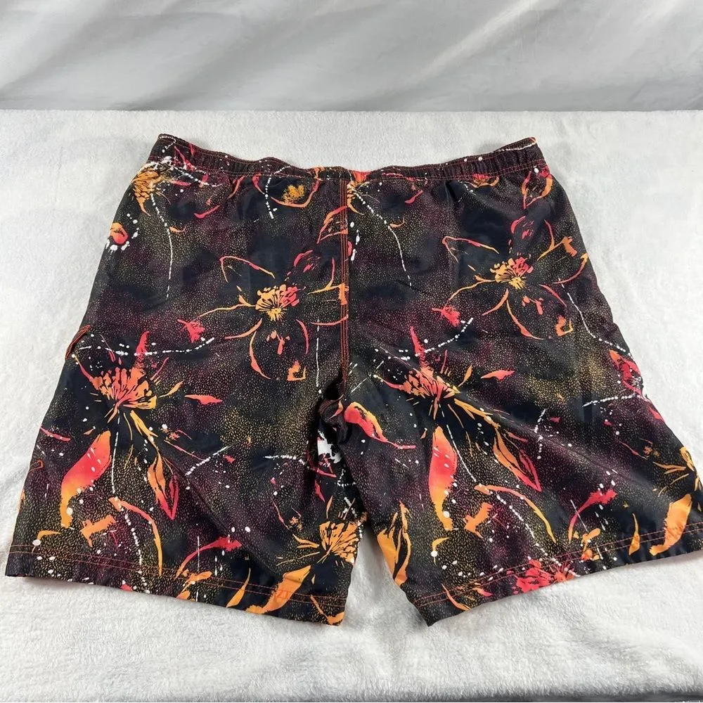 Mens Speedo Orange Water Shorts Swim Trunks 0599
